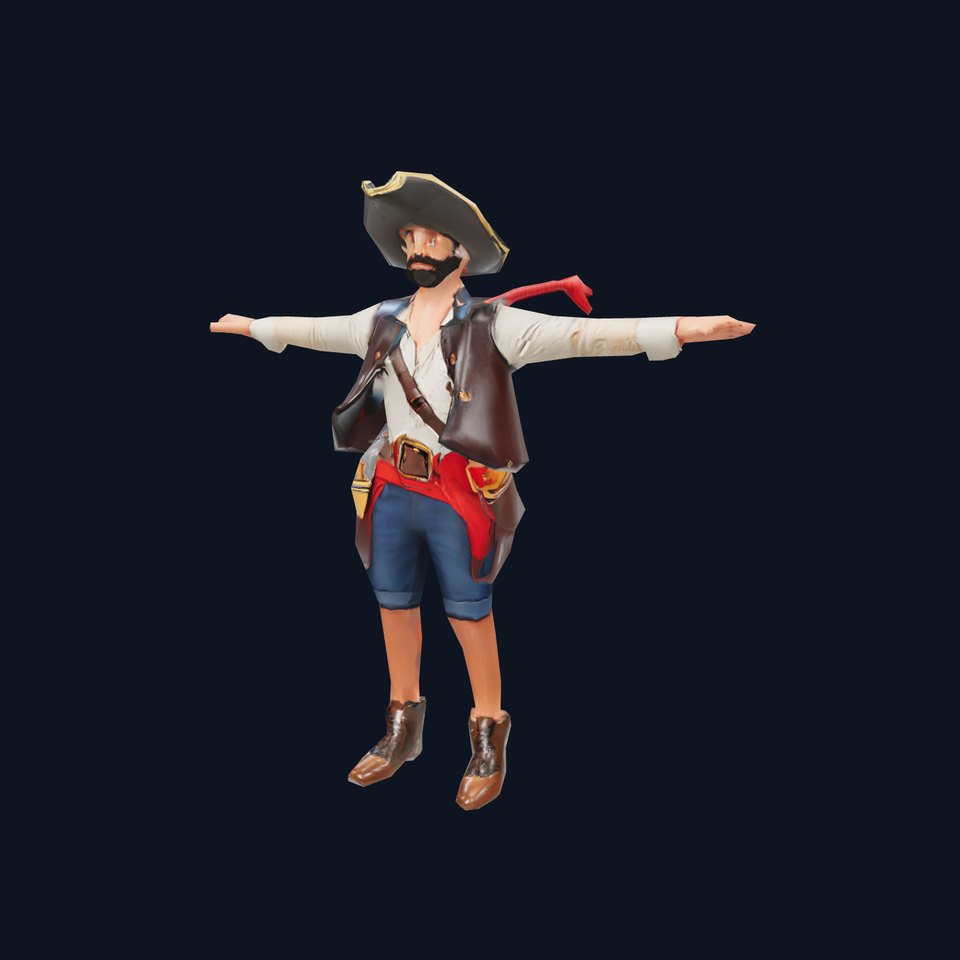 Stylized Pirate Character Model Pack